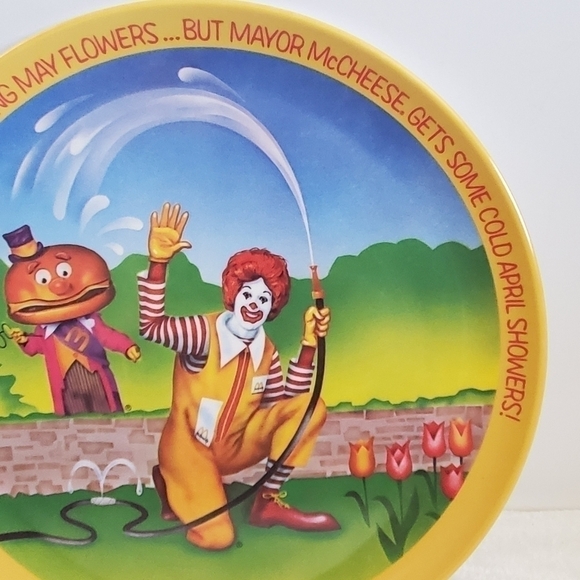 RONALD McDonald 1977 Vintage 4 Plate Set By Lexington 10" Diameter - Picture 13 of 16